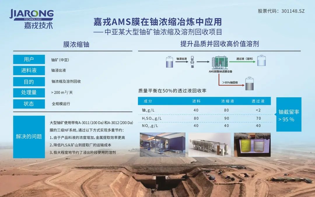 嘉戎AMS耐酸堿膜在鈾濃縮中應(yīng)用